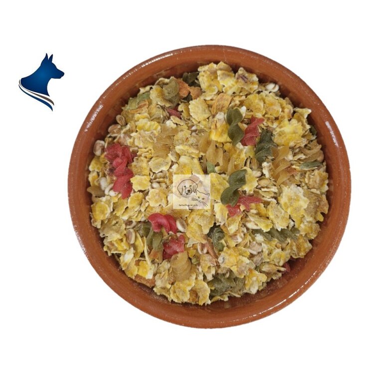 LuCano Flocs – Premium Ergänzungsfutter Für BARF-Hunde | 10 Kg, Ohne Künstliche Zusätze, Mit Gemüse & Nudeln