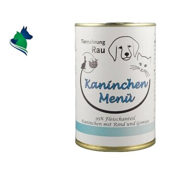 Fleischdose Kaninchen Menü (400g)