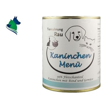 Fleischdose Kaninchen Menü (800g)