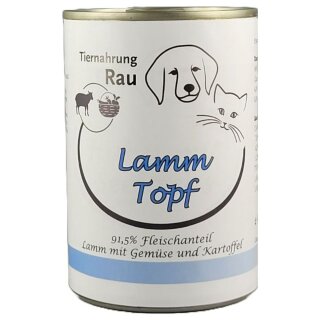 Fleischdose Lamm Topf (400g)