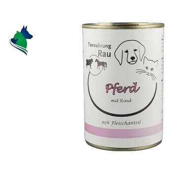 Fleischdose Pferd mit Rind (400g)