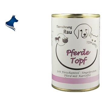 Fleischdose Pferde Topf (400g)