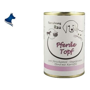 Fleischdose Pferde Topf (400g)