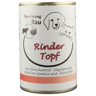 Fleischdose Rinder Topf (400g)
