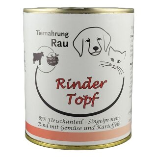 Fleischdose Rinder Topf (800g)