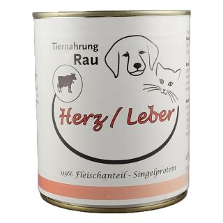 Fleischdose Herz / Leber (800g)