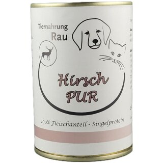 Fleischdose Hirsch PUR (400g)
