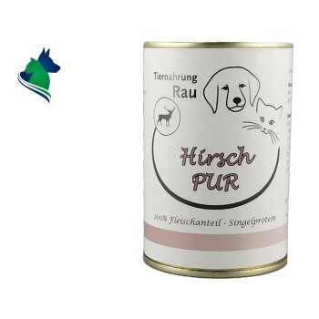 Fleischdose Hirsch PUR (400g)