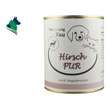 Fleischdose Hirsch PUR (800g)