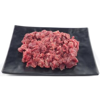 BARF Rindermagerfleisch geschnitten (500g)