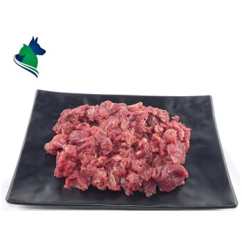 BARF Rindermagerfleisch geschnitten (500g)