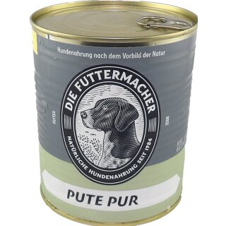 Fleischdose Pute PUR (800g) - Futtermacher
