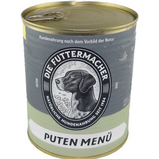 Fleischdose Pute Menü (800g) - Futtermacher