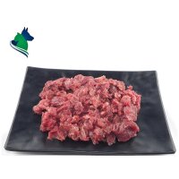 BARF Rindermagerfleisch geschnitten