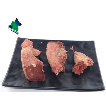 Barf Rinderherz mager in Stücken lose (1000g)