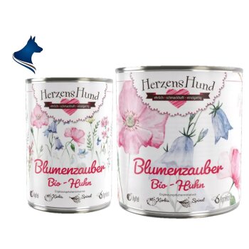 Fleischdose Blumenzauber Bio Huhn mit Gemüse