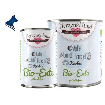 Fleischdose Bio-Ente mit Bio-Gemüse - getreidefrei