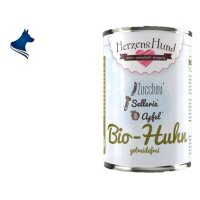 Fleischdose Bio-Huhn mit Bio-Zucchini (400g)