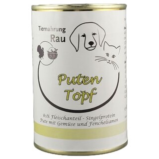Fleischdose Puten Topf (400g)