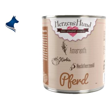 Fleischdose Pferd mit Bio-Gemüse (800g)