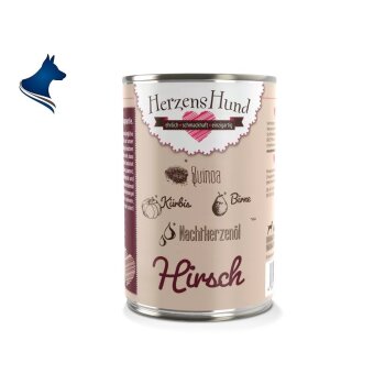 Fleischdose Hirsch mit Bio-Gemüse (400g)