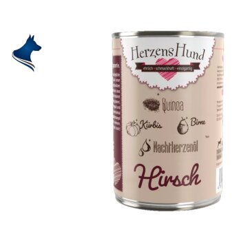 Fleischdose Hirsch mit Bio-Gemüse (400g)