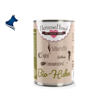 Fleischdose Bio-Huhn mit Bio-Gemüse (400g)