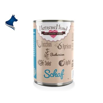 Fleischdose Schaf mit Bio-Gemüse und Buchweizen (400g)