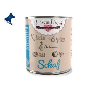 Fleischdose Schaf mit Bio-Gemüse und Buchweizen (800g)