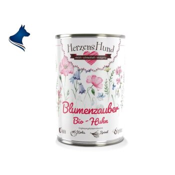 Fleischdose Blumenzauber Bio Huhn mit Gemüse (400g)