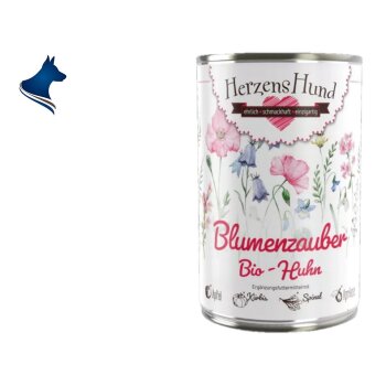 Fleischdose Blumenzauber Bio Huhn mit Gemüse (400g)