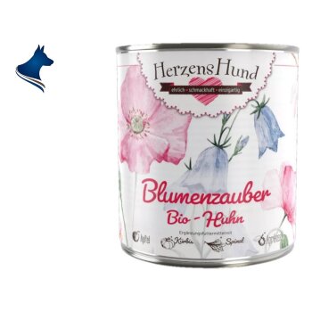 Fleischdose Blumenzauber Bio Huhn mit Gemüse (800g)