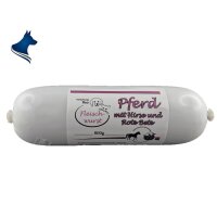 Fleischwurst Pferd mit Hirse und Rote Beete (800g)