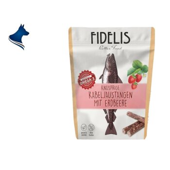 Kabeljaustangen mit Erdberre (100g)