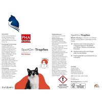 PHA Spot-onTropfen f&uuml;r Katzen (2 x 1,5ml)
