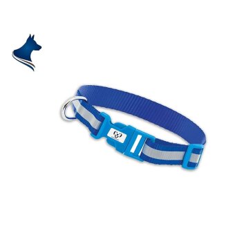 Hundehalsband reflektierend (blau)
