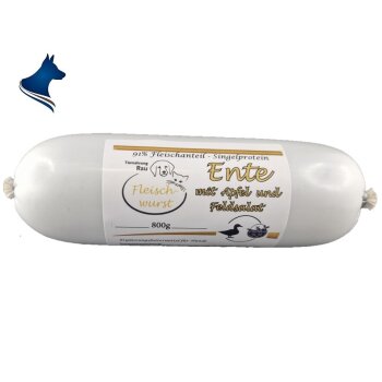 Fleischwurst Ente mit Apfel und Feldsalat (800g)