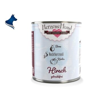 Fleischdose Hirsch mit Bio-Kürbis (800g)