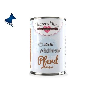 Fleischdose Pferd mit Bio-Kürbis (400g)