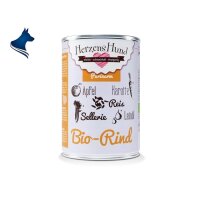 Fleischdose Bio-Rind mit Apfel - purinarm (400g)