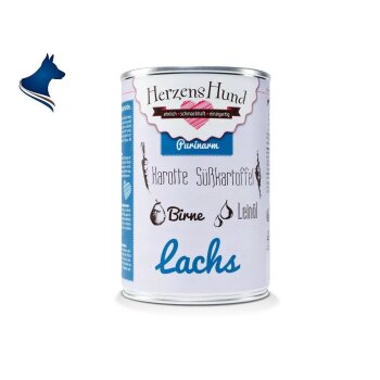 Fleischdose Lachs mit Karotte - purinarm (400g)