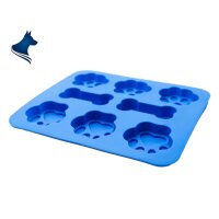 Silikonform für Hunde-Eiswürfel (1 Stück)
