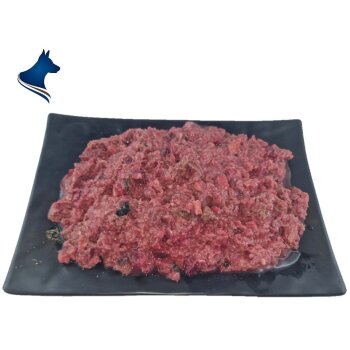 Barf Menü Ente mit Petersilienwurzel, Rote Beete und Sesam