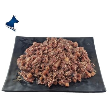 Barf Menü Pferd mit Pastinake, Quinoa und Cranberries (500g)