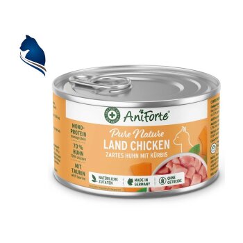 Fleischdose Land Chicken – Zartes Huhn mit Kürbis (200g)
