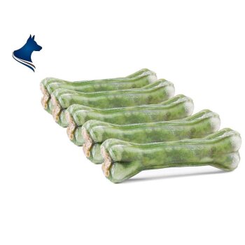 Kauknochen Rinderhaut mit Dental Salbei 17cm (5 Stück)