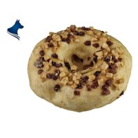 Dog-Donut mit Kabeljau Apfel und Erdbeere (1 Stück)