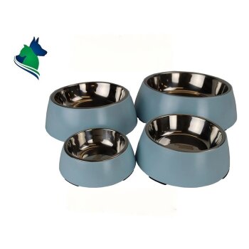 DoggyBowl Metallic Blue L