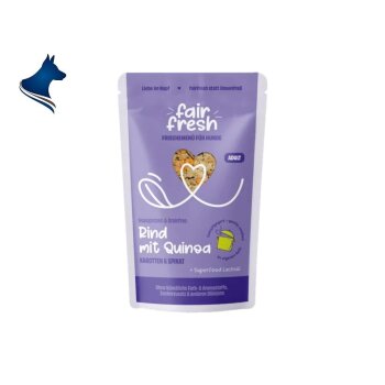 Rind mit Quinoa, Karotten & Spinat (250g)