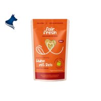 Huhn mit Reis, Karotten und Erbsen (250g)